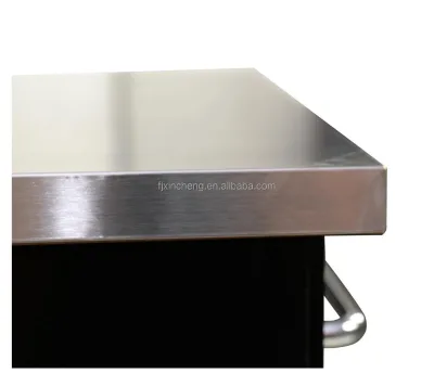 Kitchen Cart with Wheels Black for Restaurant Kitchen Island