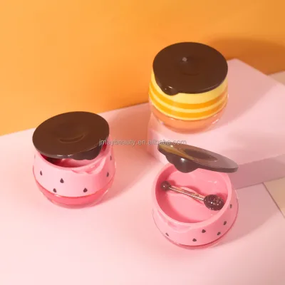 No Logo Lightening Lip Butter Balm Vendor Hydrating and Moisturizing Lip Care Strawberry Custom Makeup Pink Sleeping Lip Mask