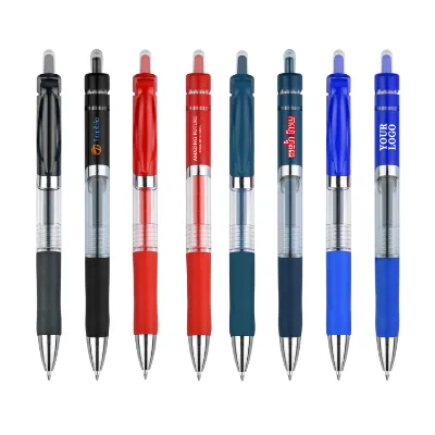 Factory Wholesale Rubber case Business Signature Plastic Gel Pen Office Student Custom Logo