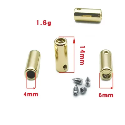 Custom Clothing Cord End Stopper Jacket Strap Rope Hoodies 4mm Hole Metal Silver Gold Gunmetal Tips stopper