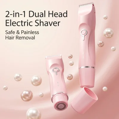 Hotel and Vacation Use Double Head Private Area Hair Remover Compact Detail Trimming With Two Head Grooming Options