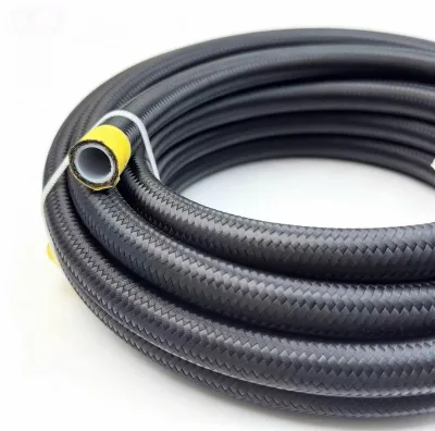 High Quality Corrosion Resistant PTFE Nylon Braided HoseAN4AN6AN8AN10 High Temp Fuel Line Custom Length