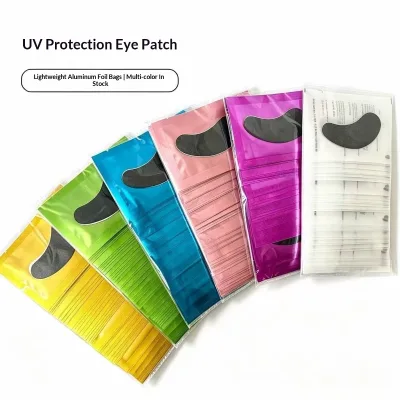 50 Pairs/ Bag Eyelash Extension UV-Protective Curved Eye Patches Light-Blocking UV-Resistant Eyelash Grafting Lower Lash Padding