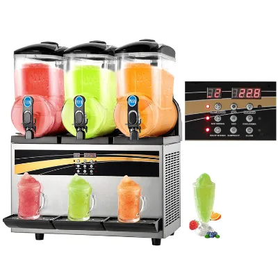 Free Shipping to USA 3 Tanks 3x15L Frozen Drink Machine High Quality Icee Slushie Maker Machine New Snow Melting Machine