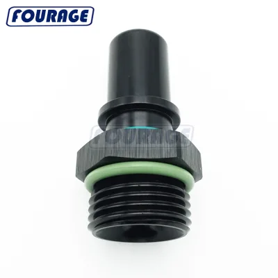 Fourage Aluminum Straight AN4 AN6 AN8 AN10 AN12 to ORB Quick Connector Hose Fitting