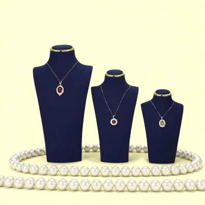 Navy Blue Leatherette Green Jewelry Glass Display Sets Case Element Croco Jewelry Display Custom Jewelry Display Stand Wtih Lid