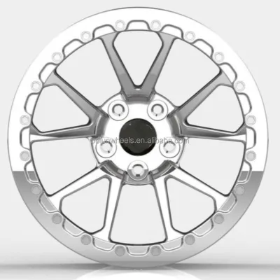 High Quality Custom Polished 17X10 Beadlock Forged Wheels 5X120 Drag Racing Wheels for Cadillac Cars