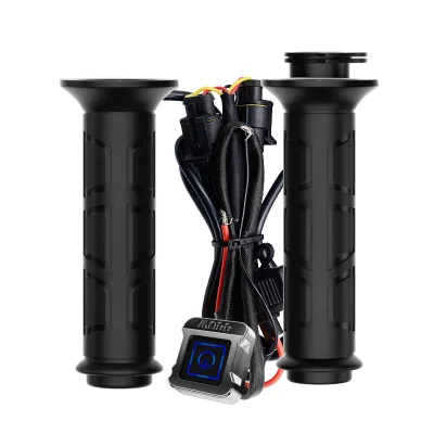 Motorcycle 7/8" 22mm Electric Hot Heated Molded Grips Handle Handlebar Warmer Heater Grips