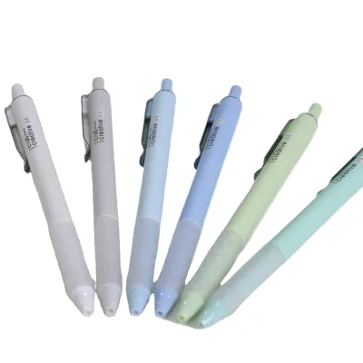 Premium LuminoMei Fashionable Custom Logo Retractable Gel Pens 0.5mm Smooth Multi-Color Glitter Blue Red Yellow Plastic Office