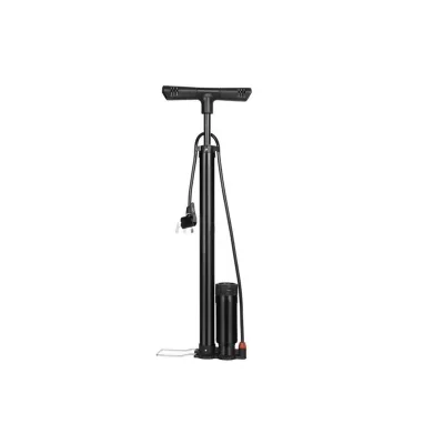 High Quality 120psi Bike Floor Pump Bike Hand Pump with Gauge Aluminum Alloy Bike Foot Pump for Bicycle