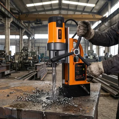 Portable 1700W Electric Drill OEM Competitive Price Tapping Coring Electric Stand Magnetic Drill Machine With Base