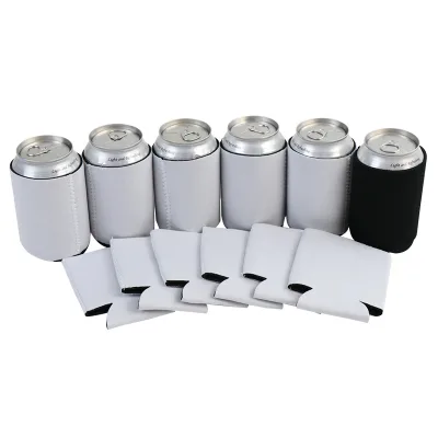 Customizable Neoprene Foldable Durable Can Cooler Holder with Colorful Coozies Protector Cover Customized Color & Logo