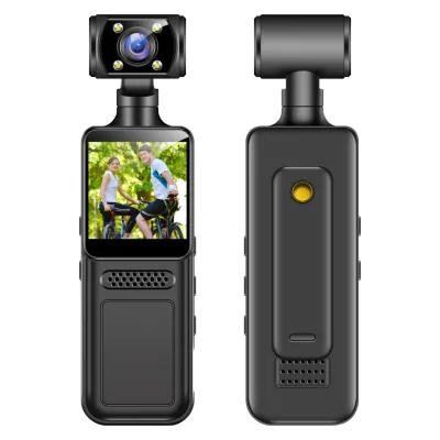 4K CMOS Wi-Fi Mini Action Camera 180 Wide Angle >40x Optical Zoom-Universal Backpack Mount for Outdoor Recording Travel