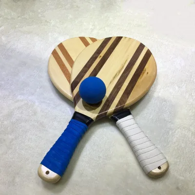 Wholesale Custom Fashion High-end Solid Wood/Wooden Beach Tennis Paddle/racket/racquet