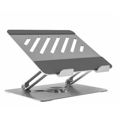 Modern Carbon Steel Folding Laptop Stand Stepless Adjustable Ventilated Heavy Duty Laptop Holder for 16 Inch Laptops