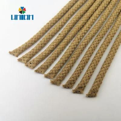 Cotton Covered Poly Braided Drawcord Custom Cut With Crimped End Knotted for Paper Shopping Bag Drawstring Garment Accessories