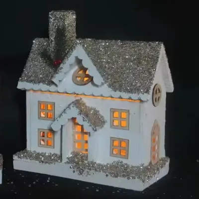Wholesale Led Wooden Christmas Lighting Village House for Festival Decoration