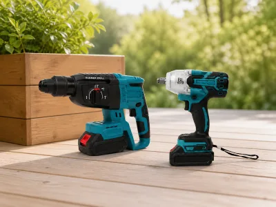 600nm Brushless 21V Cordless Impact Electric Wrench and Electric Hammer Tool Set 750Nm Max Torque DIY OEM/ODM