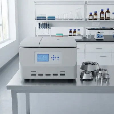 CenLee16R Benchtop Automatic Refrigerated High Speed Centrifuge 16600rpm 21532xg 600ml 6x100ml LCD Touch Display 10 Programs