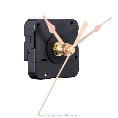 High Quality Plastic Quartz Step Clock Engine Wall Clock Mechanism with Gold Handles