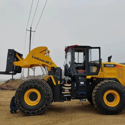 Heavy-duty Front Stone Wheel Loaders 18t 22t with Forks Included 1 Year Warranty Engine Powered F180N/F220N Models for Sale