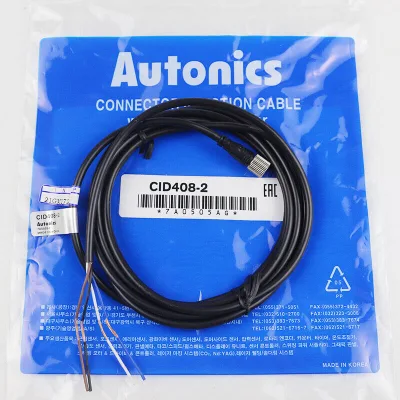 Autonics CID408-2 Sensor Connector Cable M8 Female Straight 4-pin 2m Cordset Original