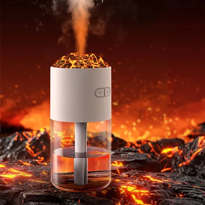 Mini Aromatherapy Cool-Mist Impeller Volcanic Rock Humidifier Humidistat Color Changing Night Light Electric/Battery Powered Car