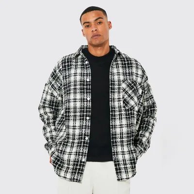 New Long Sleeve Plaid Shirts for Men Casual 100% Cotton Men's Shirts Men Slim Fit Dress Shirt