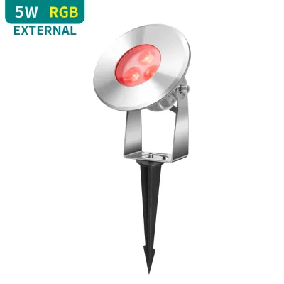 High Quality Light Garden IP68 Outdoor Waterproof RGB  5W Landscape Garden LED Spike Light Outdoor Garden