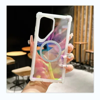 360 Full Protecter Soft Tpu Hard Pc Combo Magnetic Wireless Charging Heavy Duty case for Samsung S22 S23 S24 Ultra
