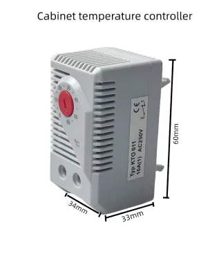 Mechanical Thermostat with Plastic Housing Heat Dissipation Grille 1C Temperature Resolution 3-Year Warranty
