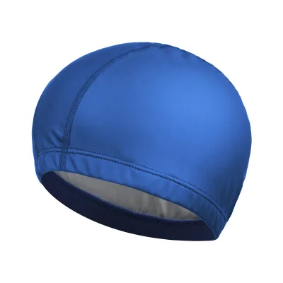 Custom logo Durable Comfortable Swimming Caps Large PU Fabric Coating Swim Cap