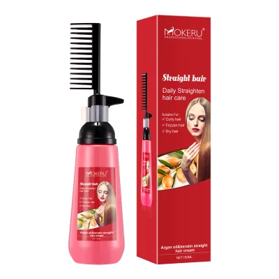 Wholesale Factory Professional Hair Straight Cream With Comb Brush Good Straight Effect for Women OEM Warmly Welcomed