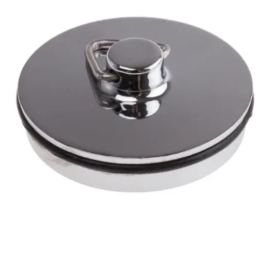 Modern 1 1/2 Basin Plug Round Chrome Plated Stainless Steel Hand Basin Sink Waste Water Drainer Leakage Filter Home Bathroom