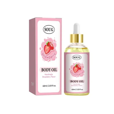 Strawberry Firming & Hydrating Body Oil Body Tightening Essential Oil for Refreshing Smooth Skin