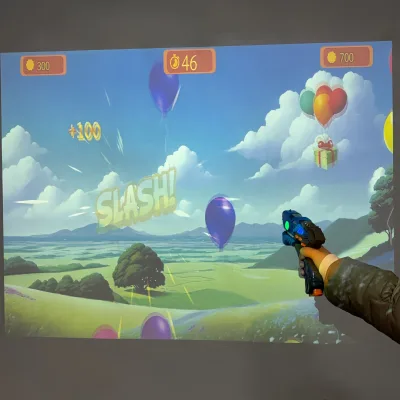 Accurate High Speed Indoor Toy Gun Shooting Device Interactive Wall Game Gel Gun Laser Gun Shooting Simulator Game Device
