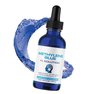 Premium Methylen Blue Drops 1% for Skin Health & Energy Boost, Anti-Aging Supplement, Vegan-Friendly, OEM/ODM Service