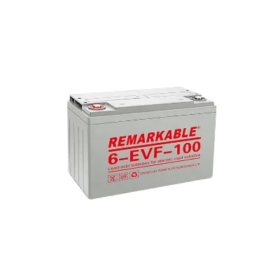 REMARKABLE 6-EVF-100 12V 100Ah Sealed VRLA Lead Acid Battery for EV Golf Carts Electric Wheelchairs & Power Tools