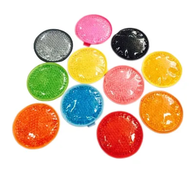 Round Shape Reusable Hot Cold Gel Packs Gel Pack Custom Reusable Ice Gel Pack Hot Cold Compress Gel Beads Cooling Bag