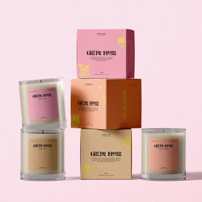 Environmentally friendly custom candle aromatherapy packaging gift box christmas card paper box