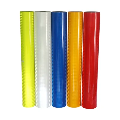 PVC PET Acrylic Reflective Sheeting Roll Engineer Grade High Intensity Diamond Grade Traffic Sign Reflective Fabric Outdoor