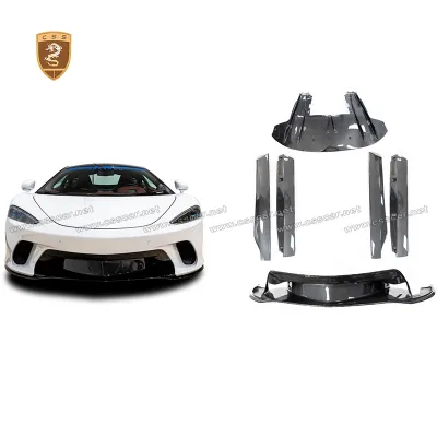 OEM Style Real Carbon Fiber Rear Diffuser Front Lip Side Skirts Bodykit for Mclaren GT Body Kit Parts