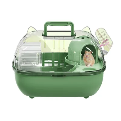 Hamster cage - luxurious villa with an oversized cage providing ample space and preventing escape.