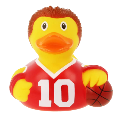 Customized Logo 3 Inch Mix Designs Baby Bath Toy Vinyl Rubber Duck Assortment Basketball Duck