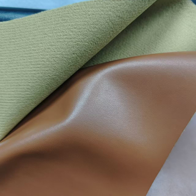 0.6mm PU Napa Shoes Material Smooth Sheepskin PU Synthetic Leather for Shoes
