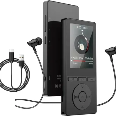 MP3 Player with 2.4-Inch TFT Color Screen Built-in Speaker for 5.3 Supports WAV/FLAC up to 128GB TF Card Long Battery Life