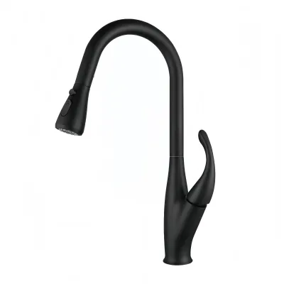Brass Hot and Cold High Draw Faucet Double Mode Watertight Wash Basin 360° Rotating Sink Kitchen Faucet