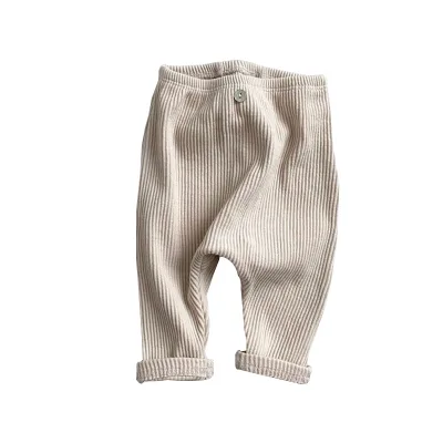 Hot Cute Baby Leggings Bottom Seamless Soft Cotton Knit Pants for Girls and Boys