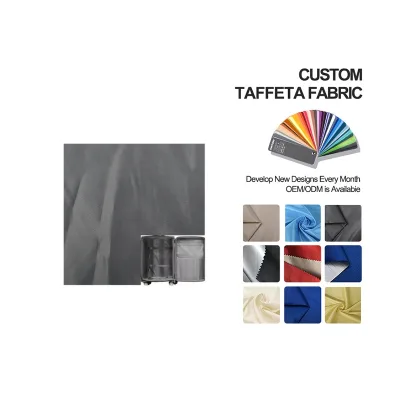 High Quality Taffeta 170T 190T 210T Polyester Taffeta Fabric PA Coated Waterproof Fabric Use for Bag