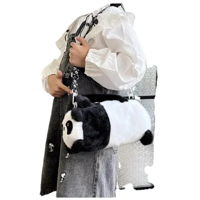 HY2 Fashion Style PP Cotton Capybara Bucket Soft Bee Cartoon Crossbody Bag Capybara Style Flower Plush Shoulder Bag